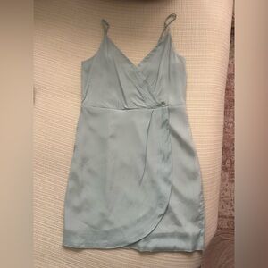 NWT Lavender Brown Elegant Light Blue Dress